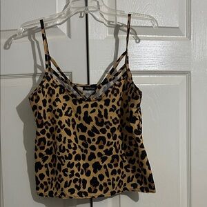 Boohoo Animal Print Cami Top